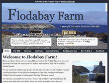Tablet Screenshot of flodabayfarm.co.uk